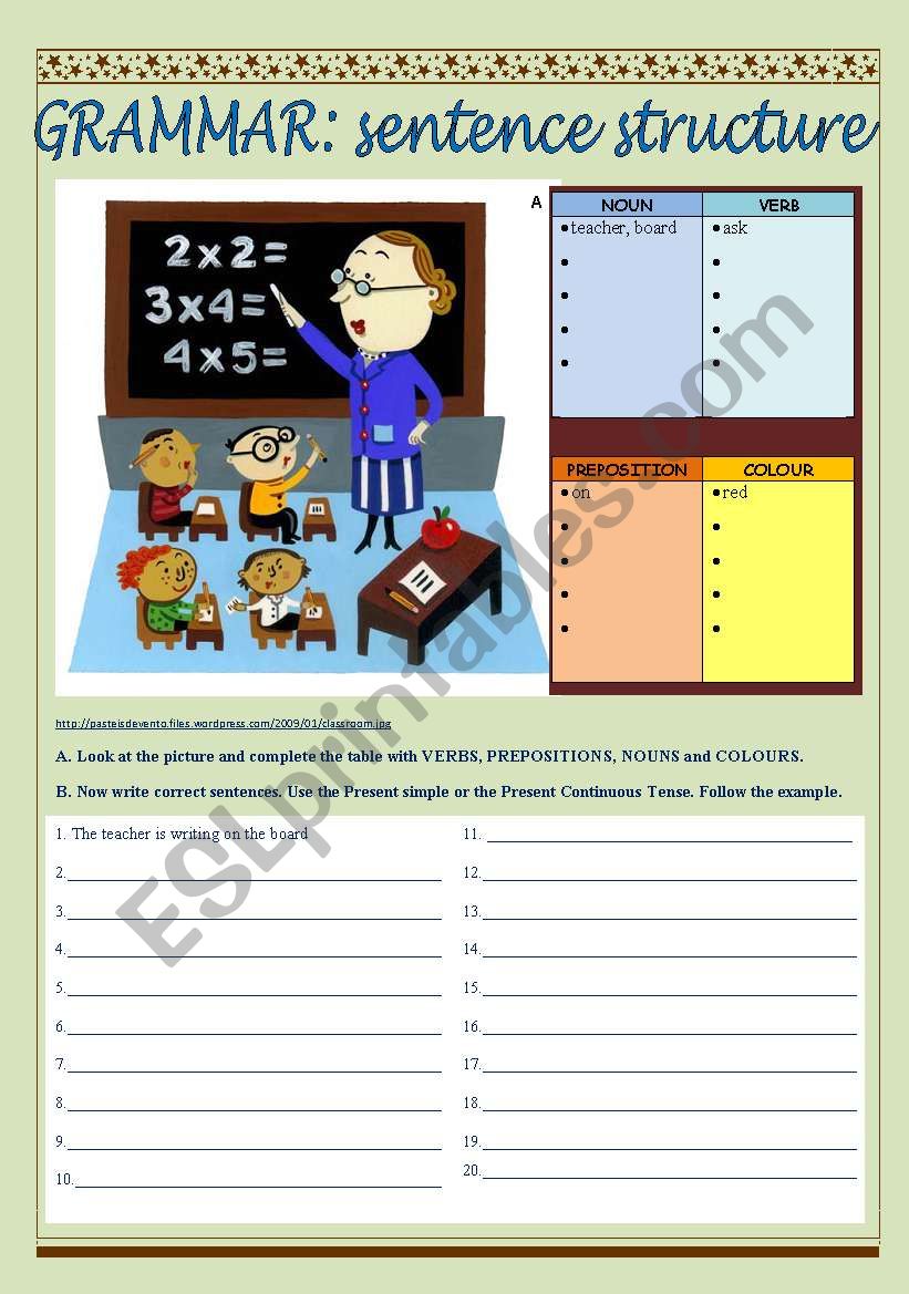 grammar-sentence-structure-esl-worksheet-by-graca-pereira