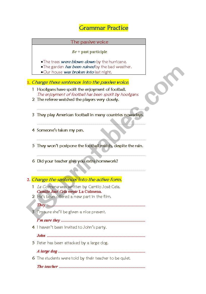 Grammar/Passive and Active / Defining Clauses