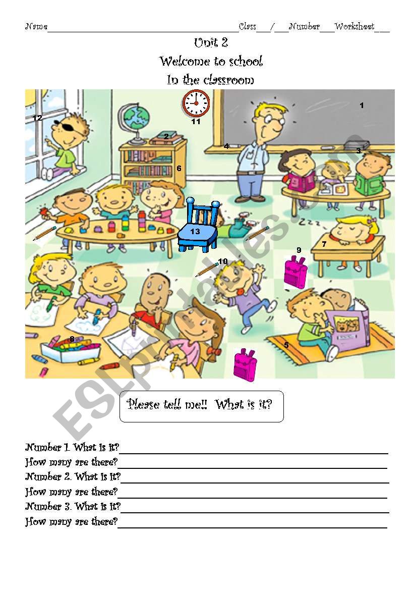 classroom worksheet