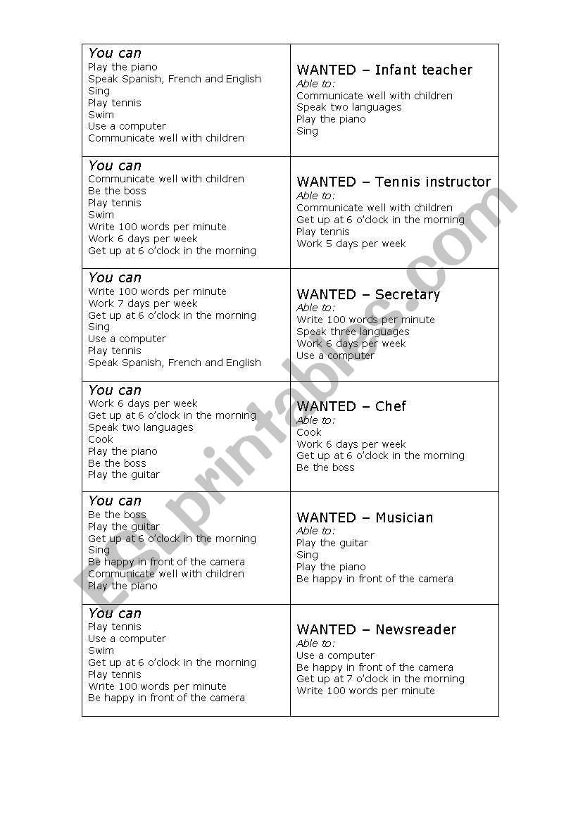 Jos - information gap activity