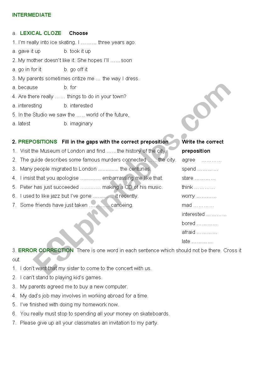 some good practice! worksheet