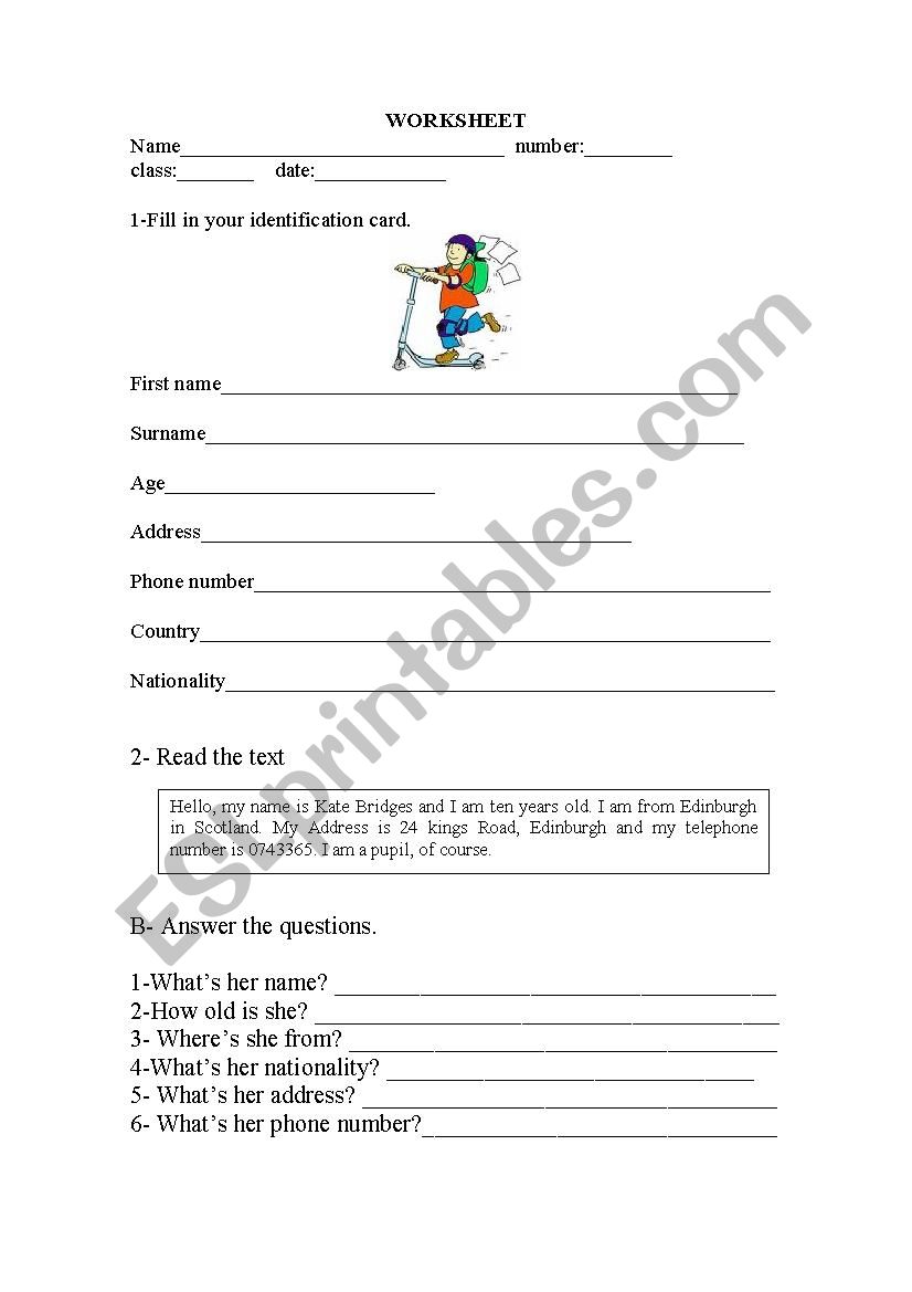Elementary worksheet worksheet