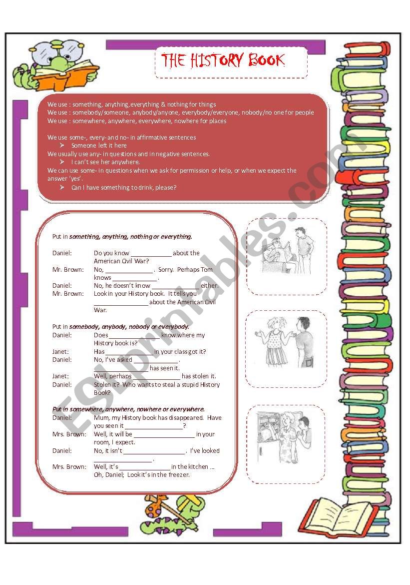 The History Book worksheet