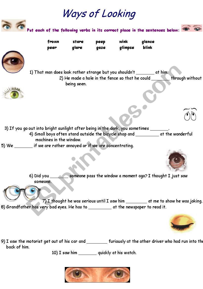 Ways of Looking worksheet