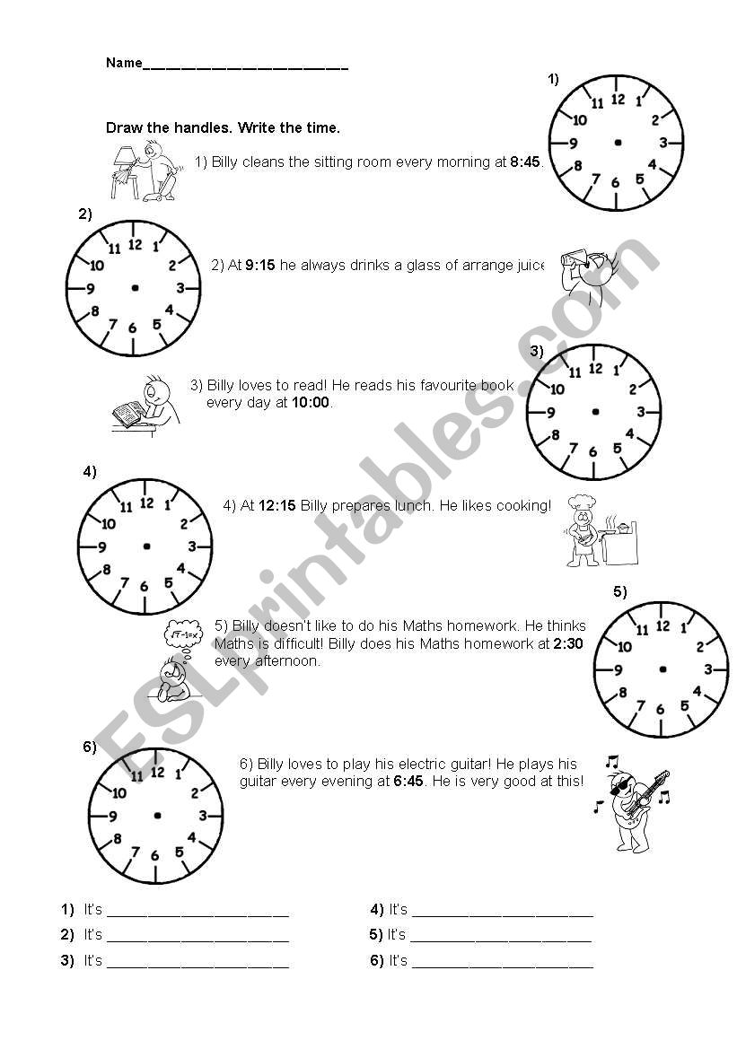 PRACTICE -THE TIME worksheet