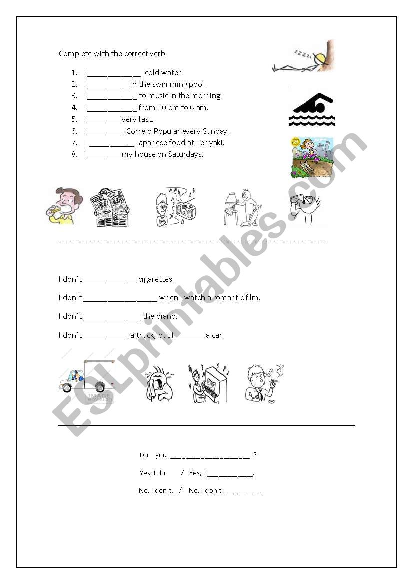 Simple Present   worksheet