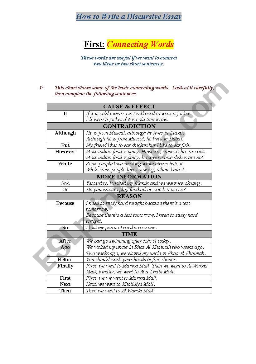 How to Write a Discursive Essay