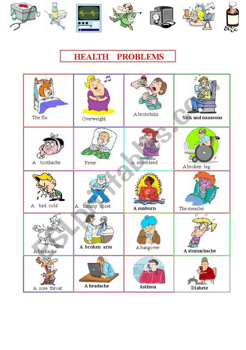 HEALTH      PICTIONARY  worksheet