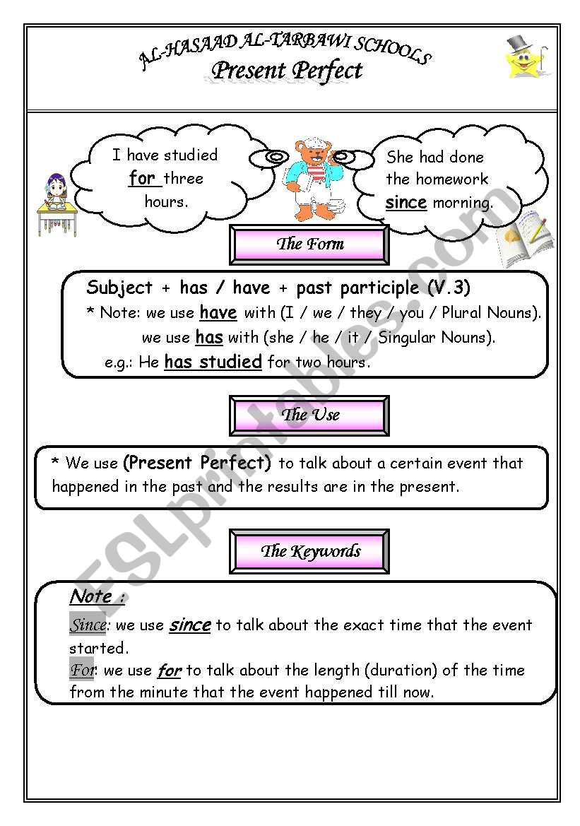 present perfect & present perfect continuous