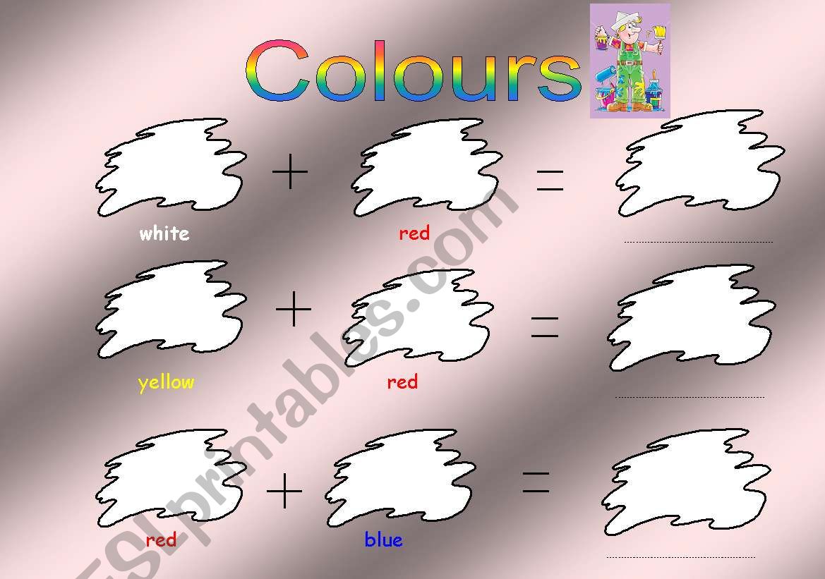 COLOURS worksheet