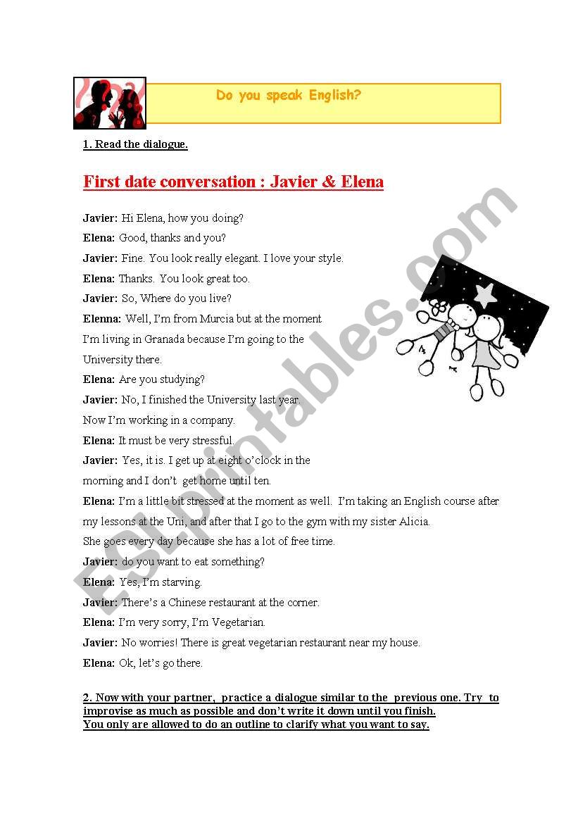 1st date conversation worksheet