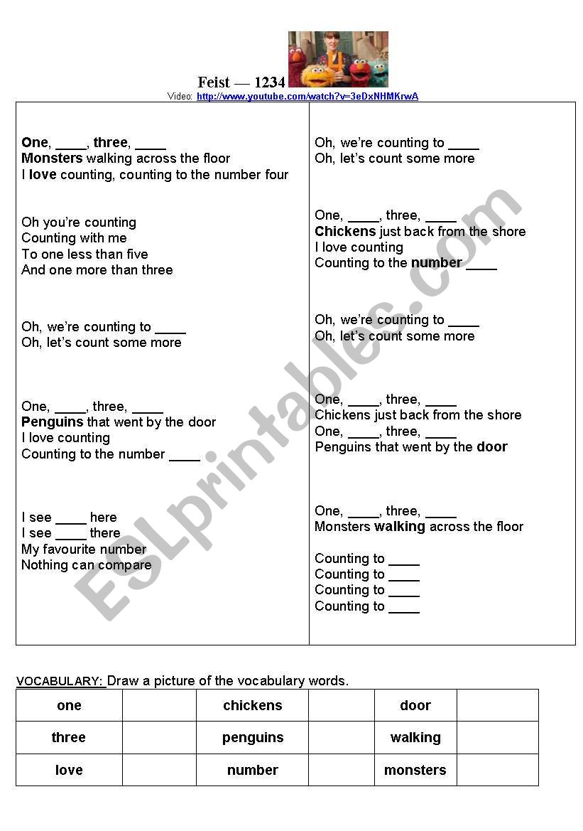 Feist 1234 worksheet