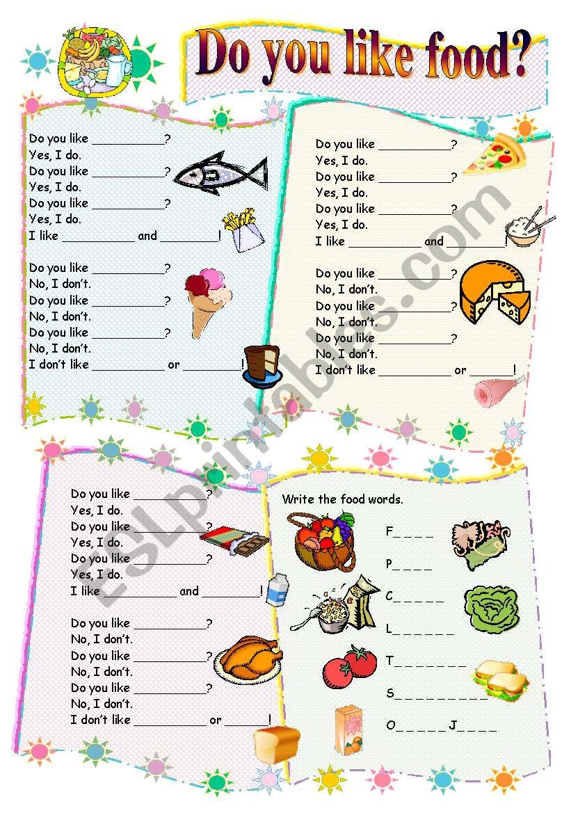 Do uou like food song (B/W version included) ChildrenÂ´s Songs 2