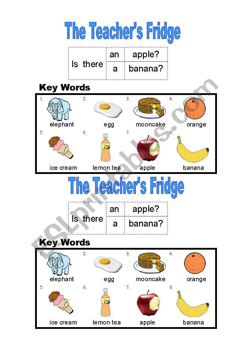 Fridge and Food Information Gap - Part B