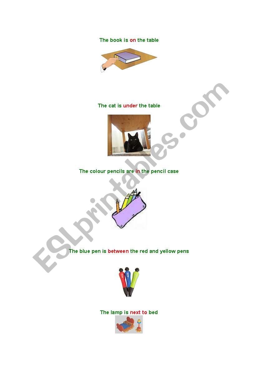 prepositions worksheet