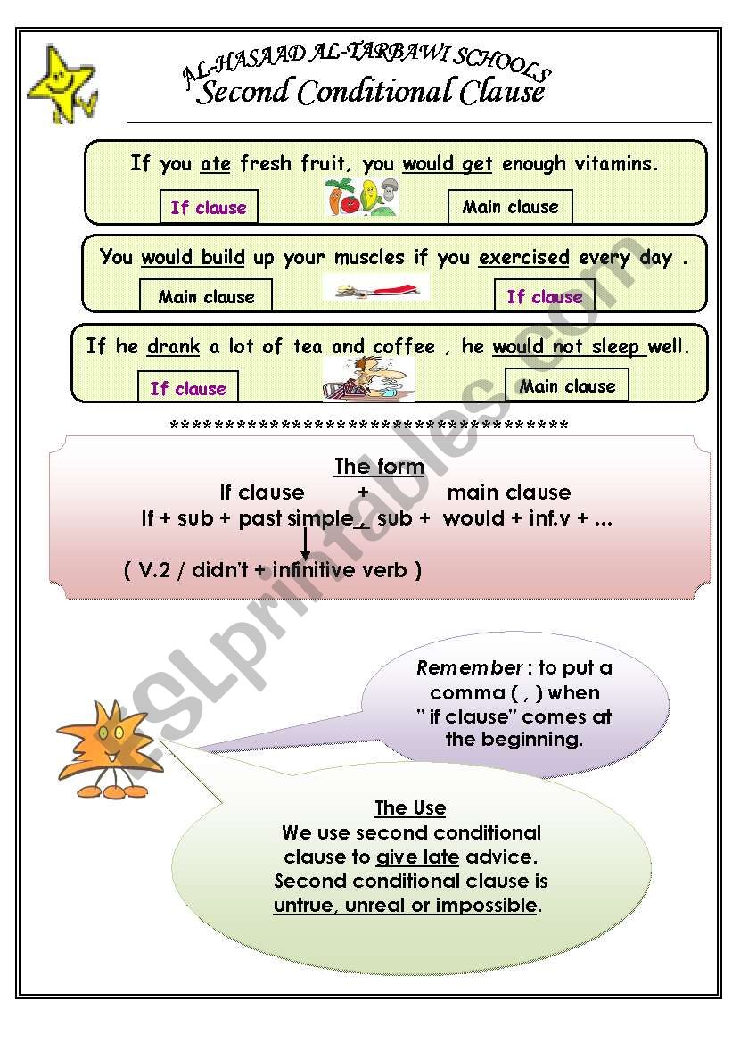 conitional clause2/3 worksheet