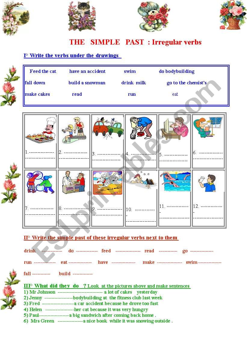 Simple Past : Irregular verbs 