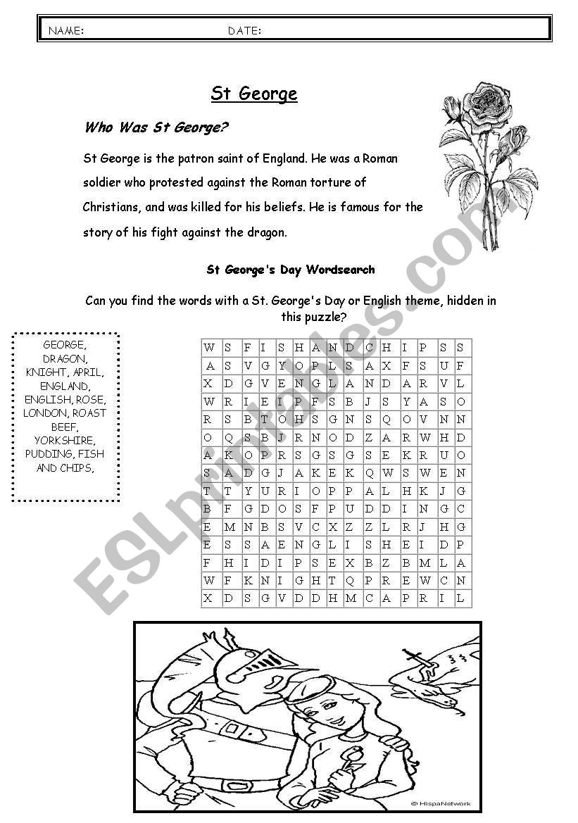 st george worksheet