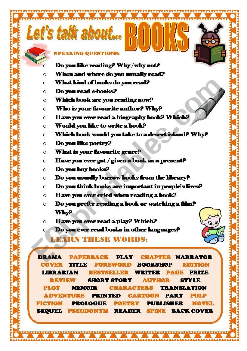 book review speaking esl