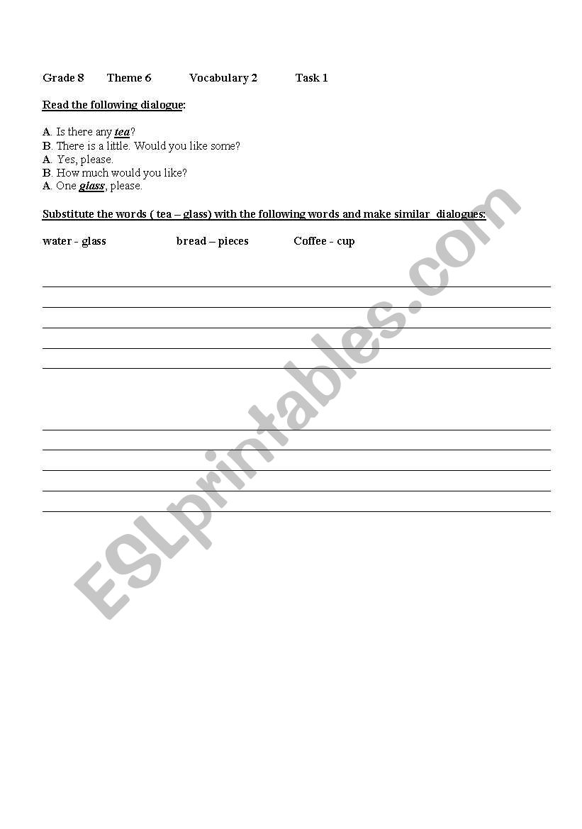 grammar worksheet