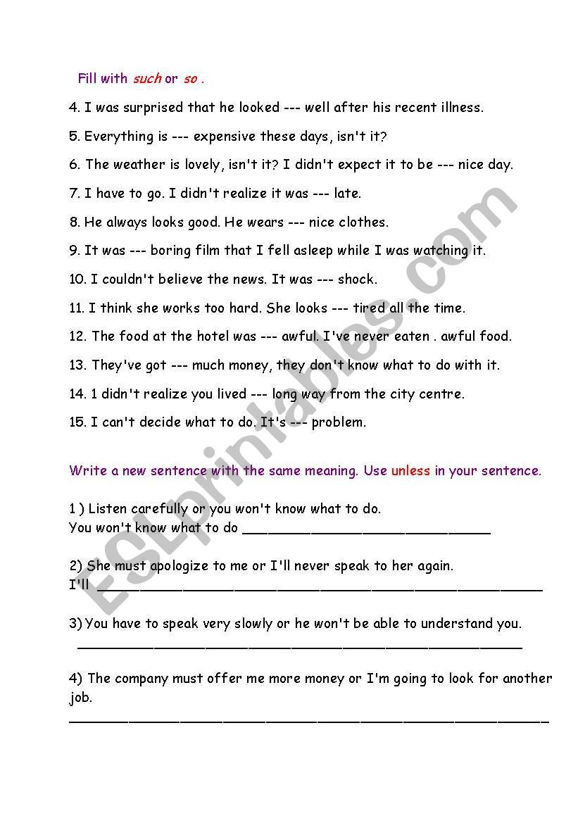 english-worksheets-conjunctions-such-so-unless