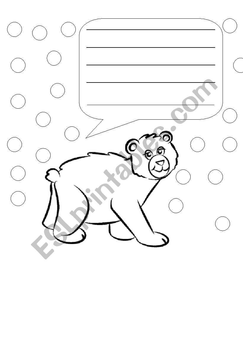 When will it be spring? Literacy worksheet- speech bubbles