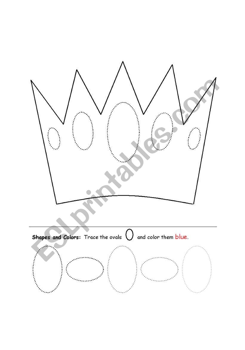 Shape Oval worksheet