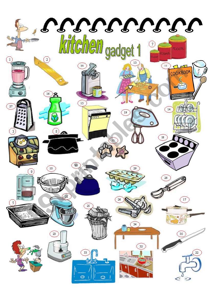 KITCHEN GADGET 1, 2PAGES, KEY INCLUDED