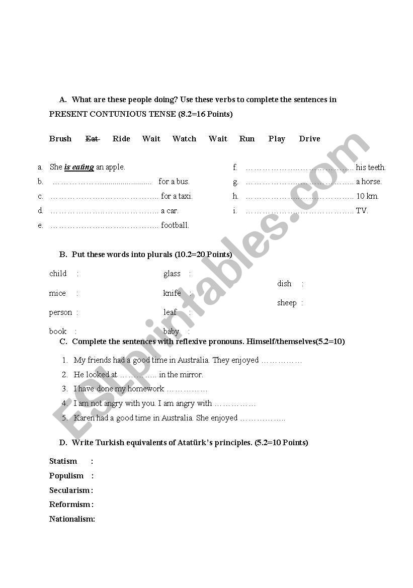 tenses mýx worksheet