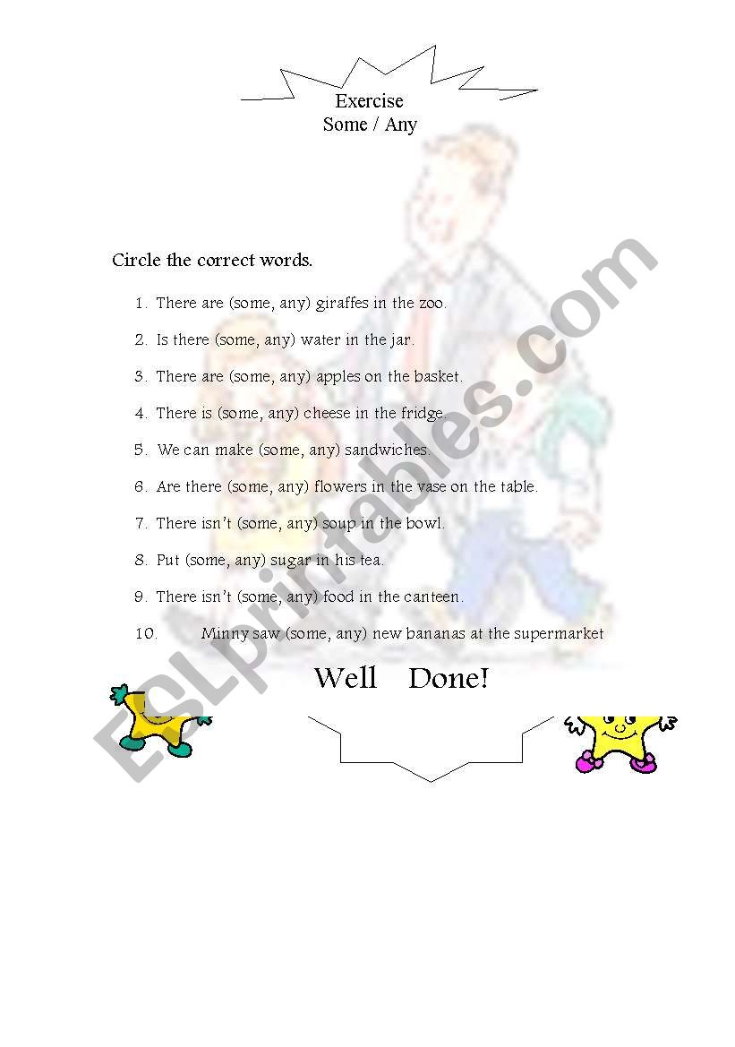 Some /Any worksheet