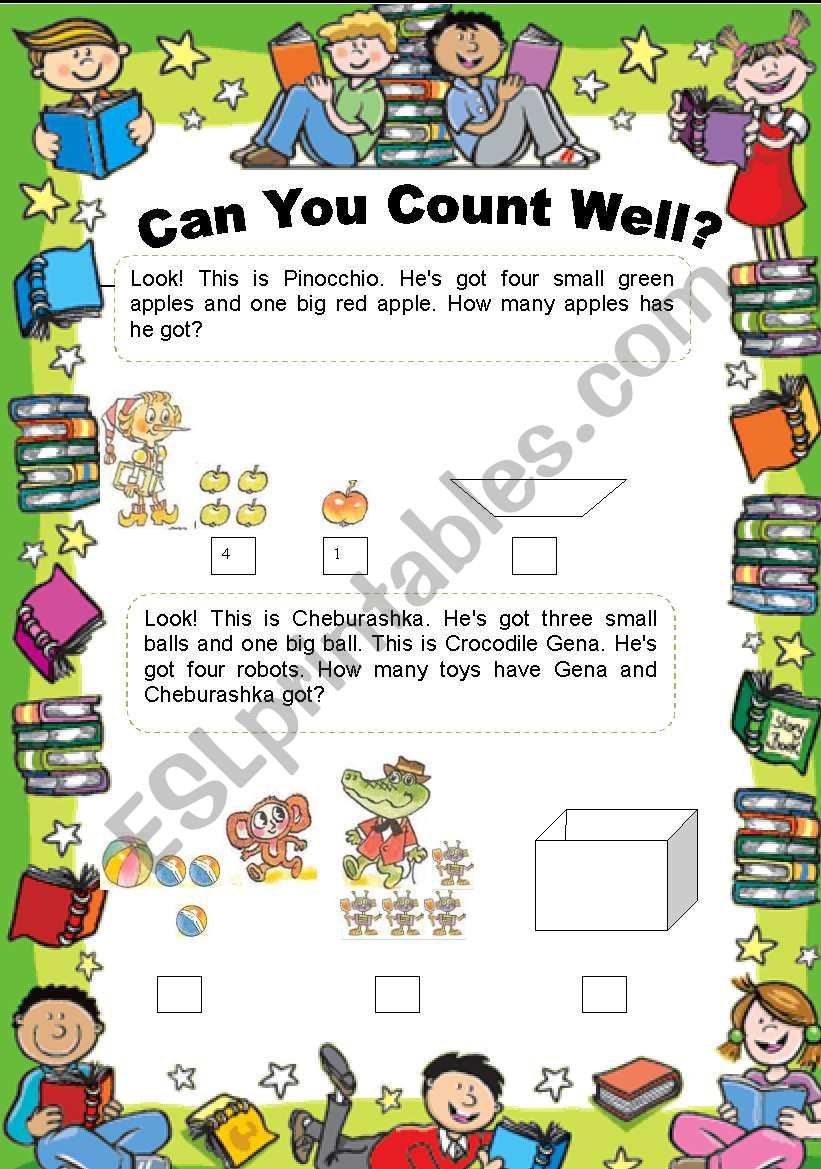 COUNTING worksheet