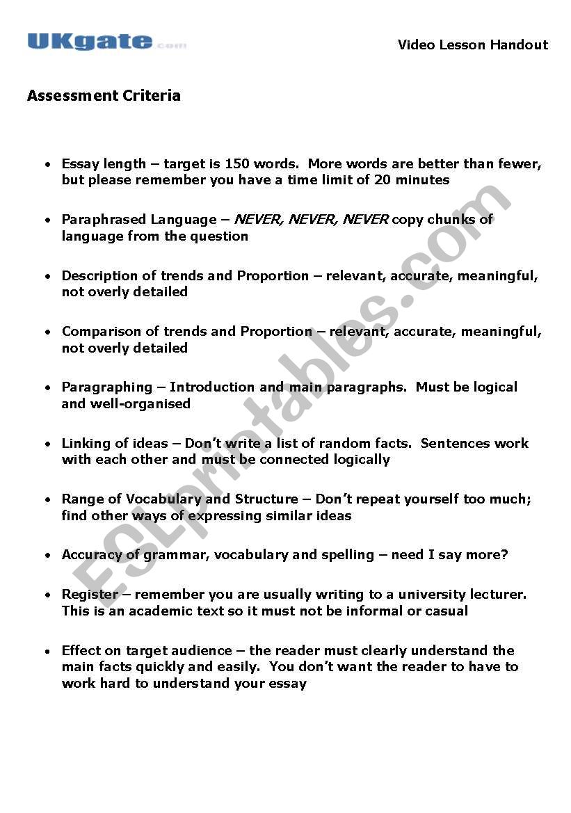 Ielts Guide worksheet