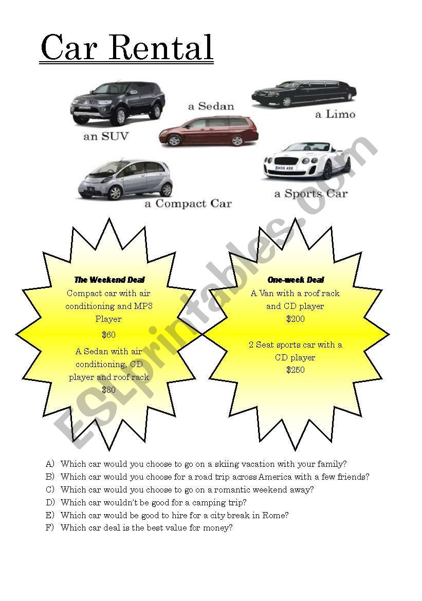 Rent a Car - Choose the Best Car