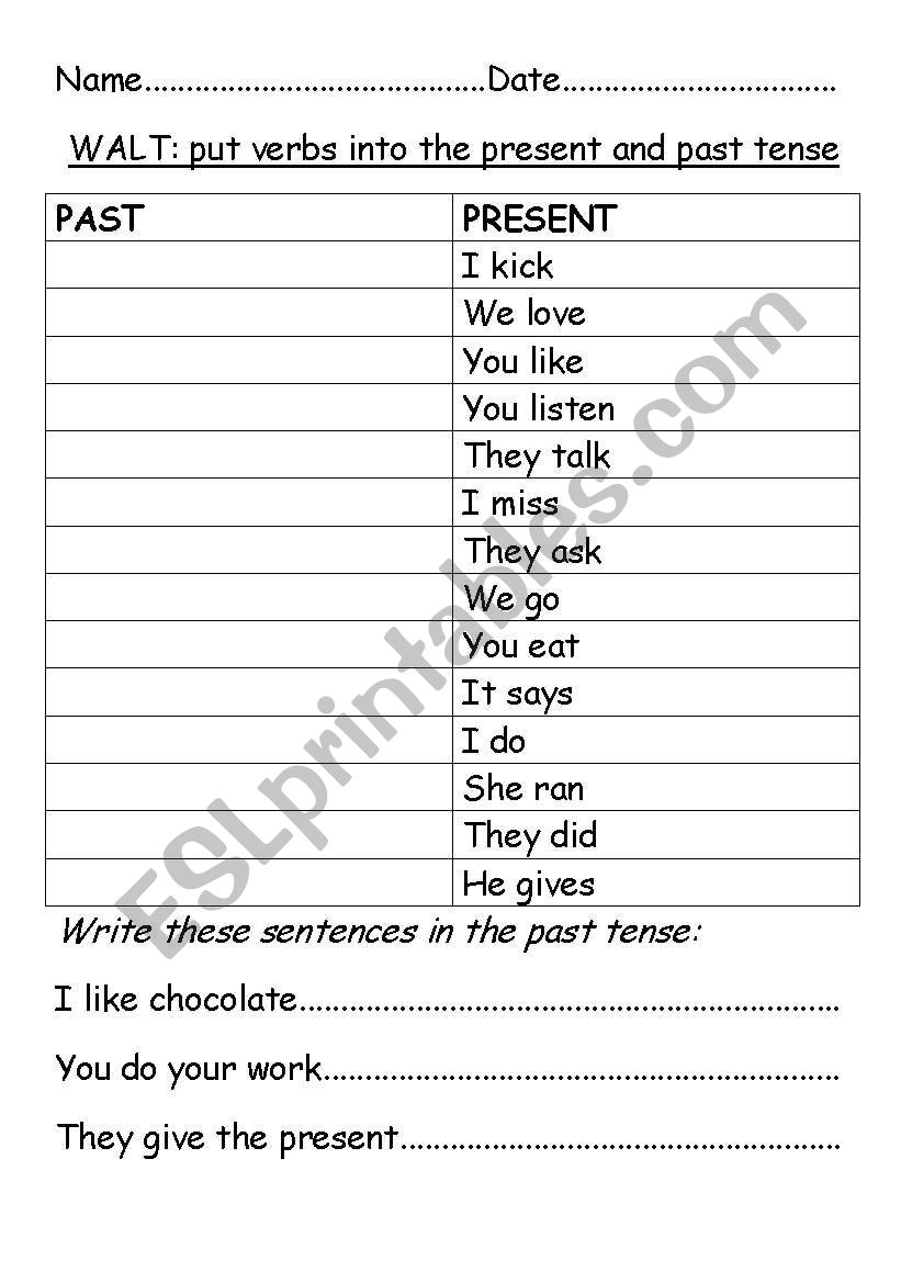 english-worksheets-past-and-present-tense