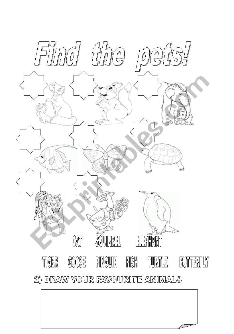 ANIMALS worksheet