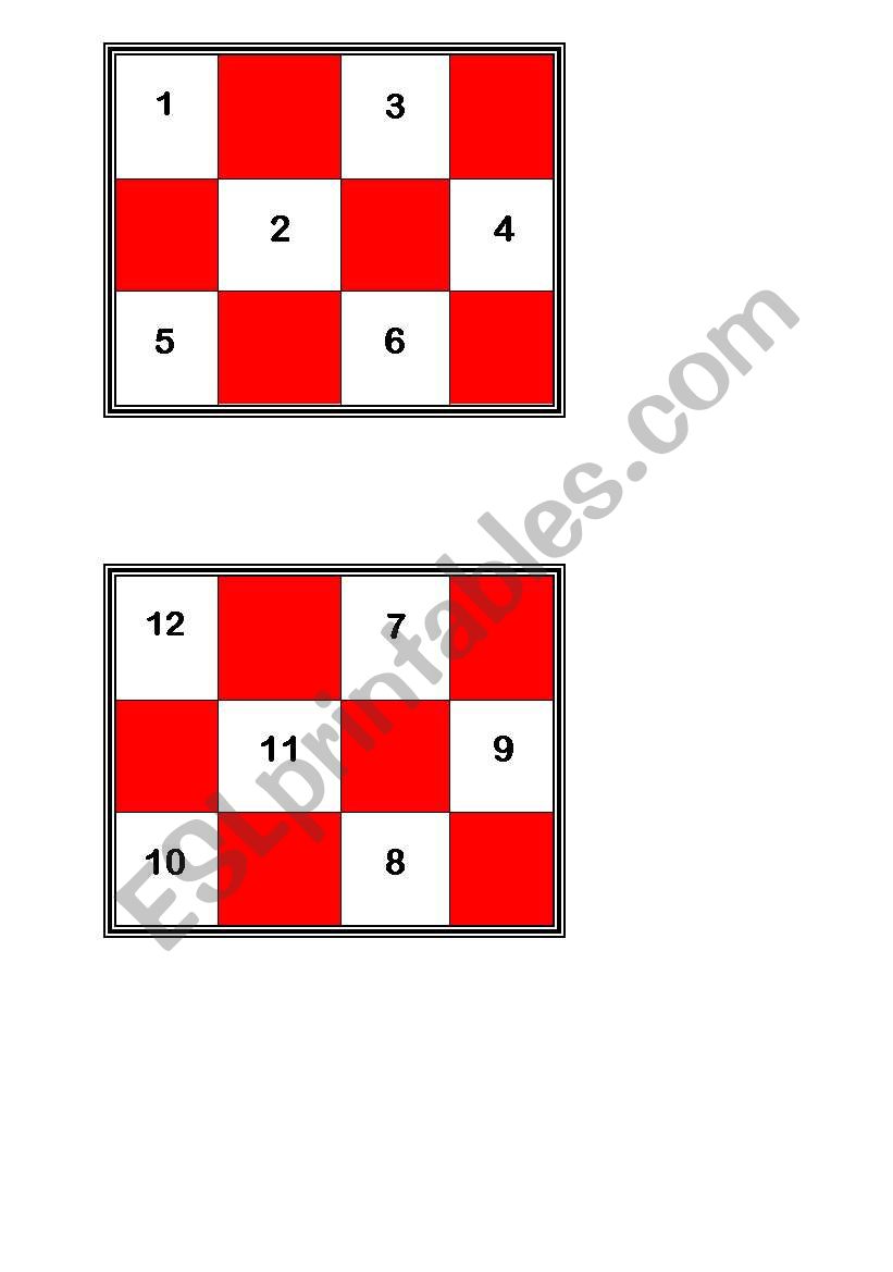 Bingo - Numbers worksheet