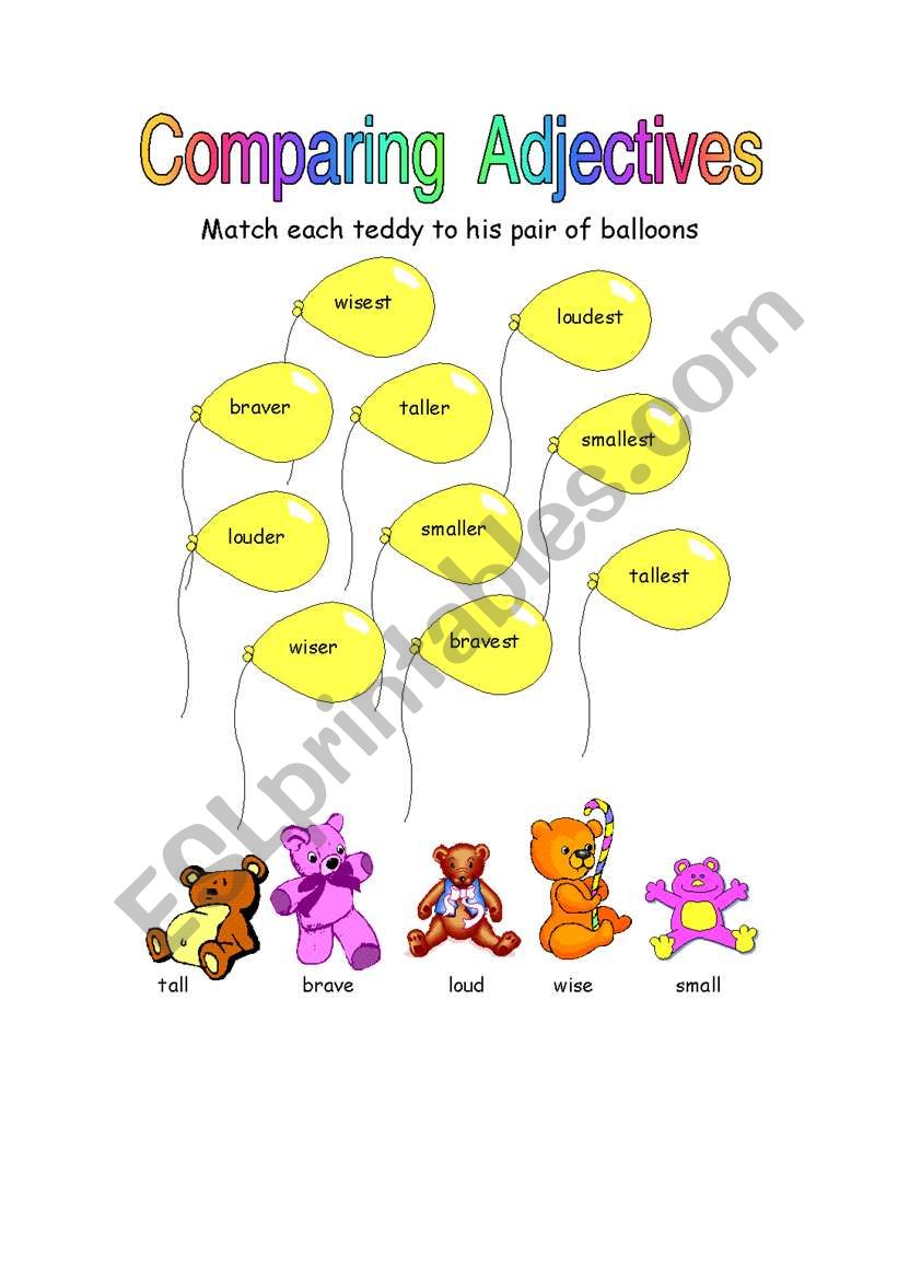 Comparing Adjectives worksheet