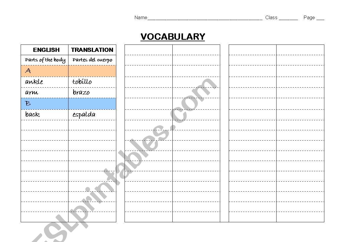 Dictionary skills and vocabulary-study instrument