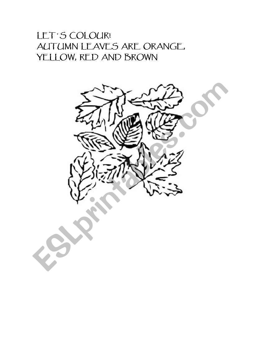 AUTUMN worksheet
