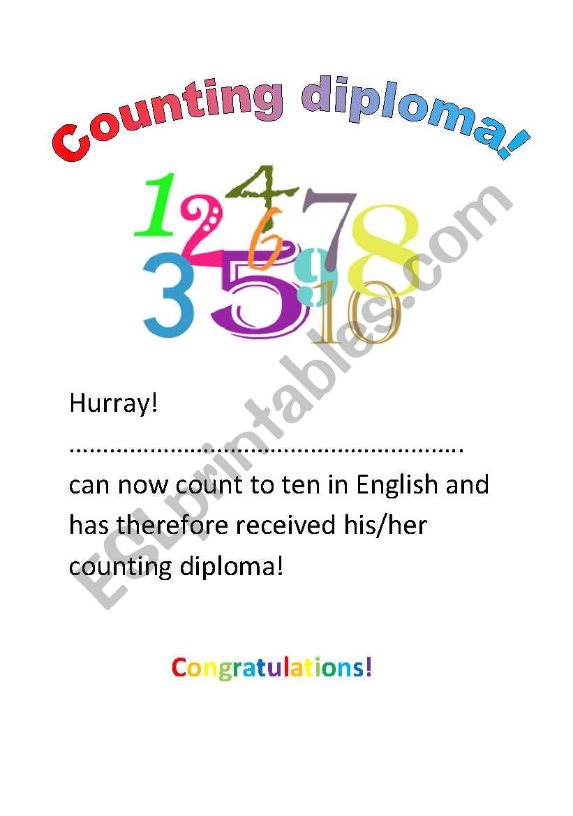 5 English diplomas! Part 1/2 worksheet