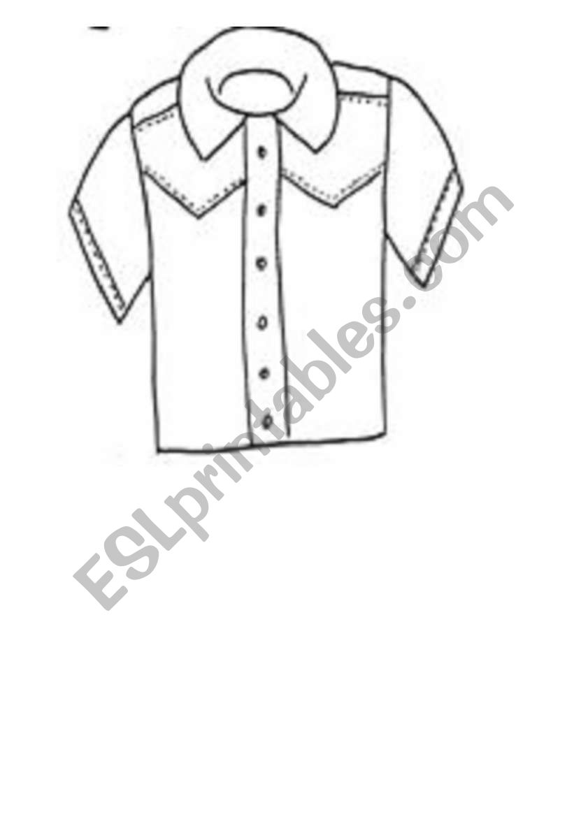 clothes flshcards worksheet