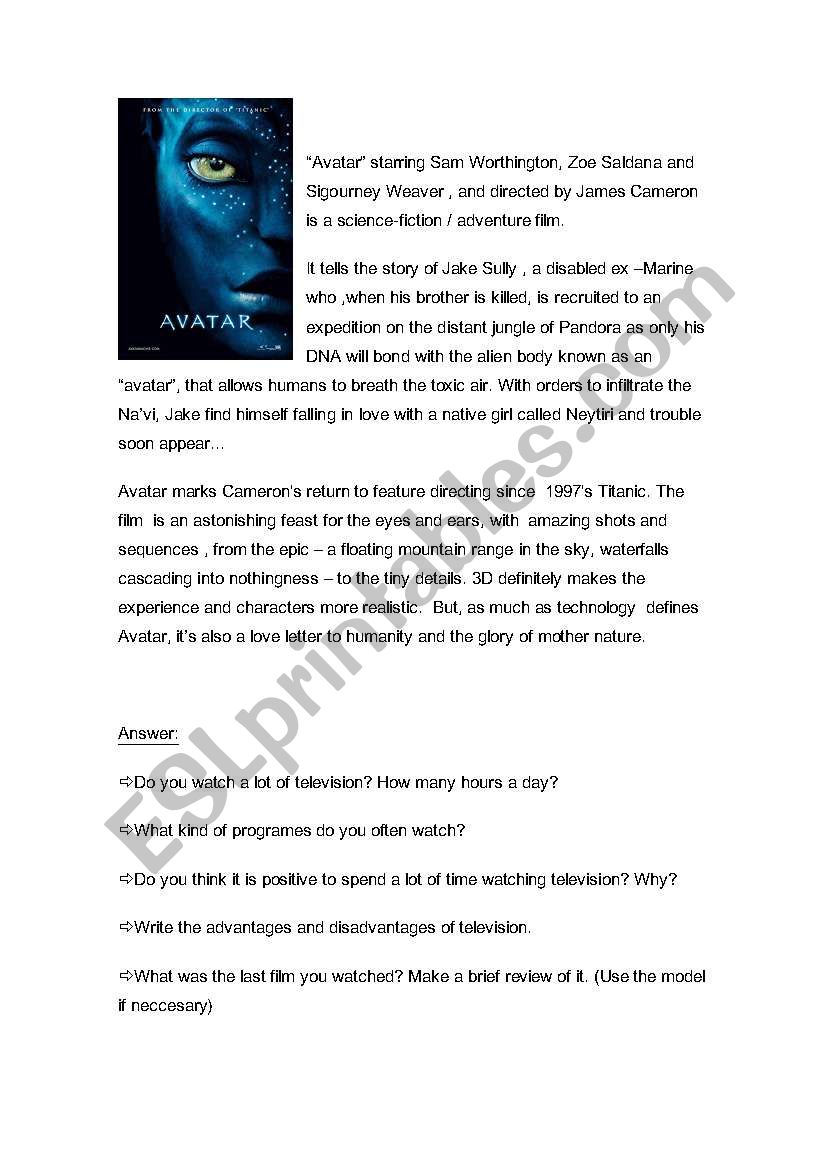 essay on avatar movie