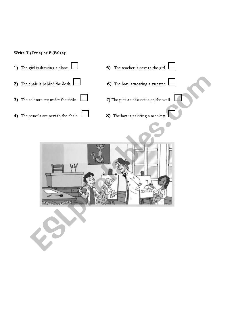 true or false worksheet