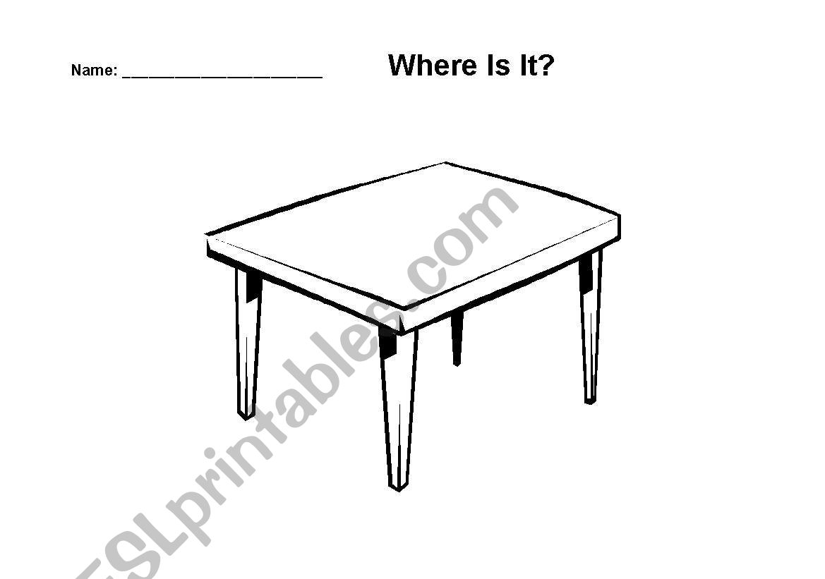 Where Is It? worksheet