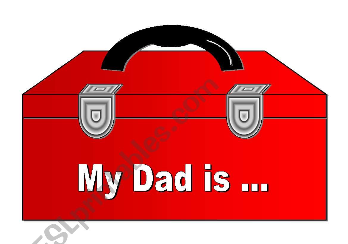 Fathers Day Special (15 Page Document with Fill-In the Blanks Activity, Mobile, Letter Writing Activity, Door Hanger and List of Positive Adjectives)