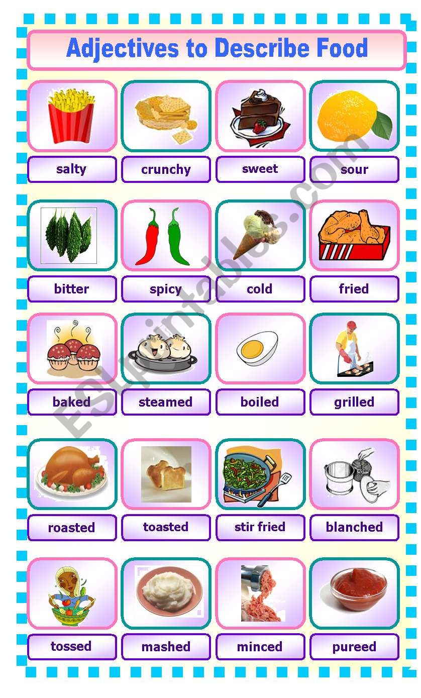 adjectives-to-describe-food-2-3-pictionary-esl-worksheet-by-gitasiva