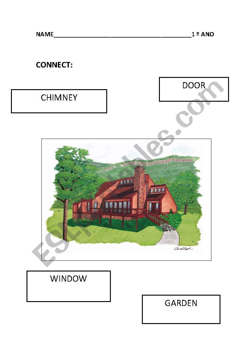 Parts of a house worksheet