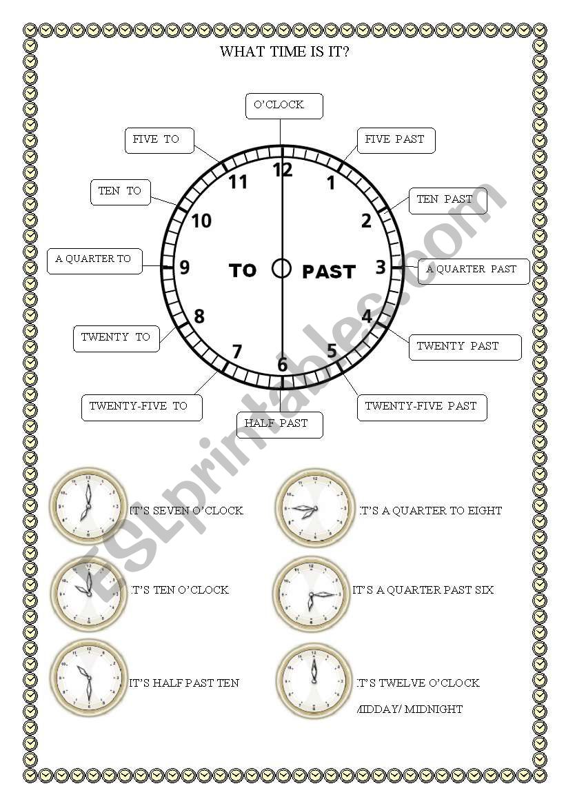 What time is it? worksheet