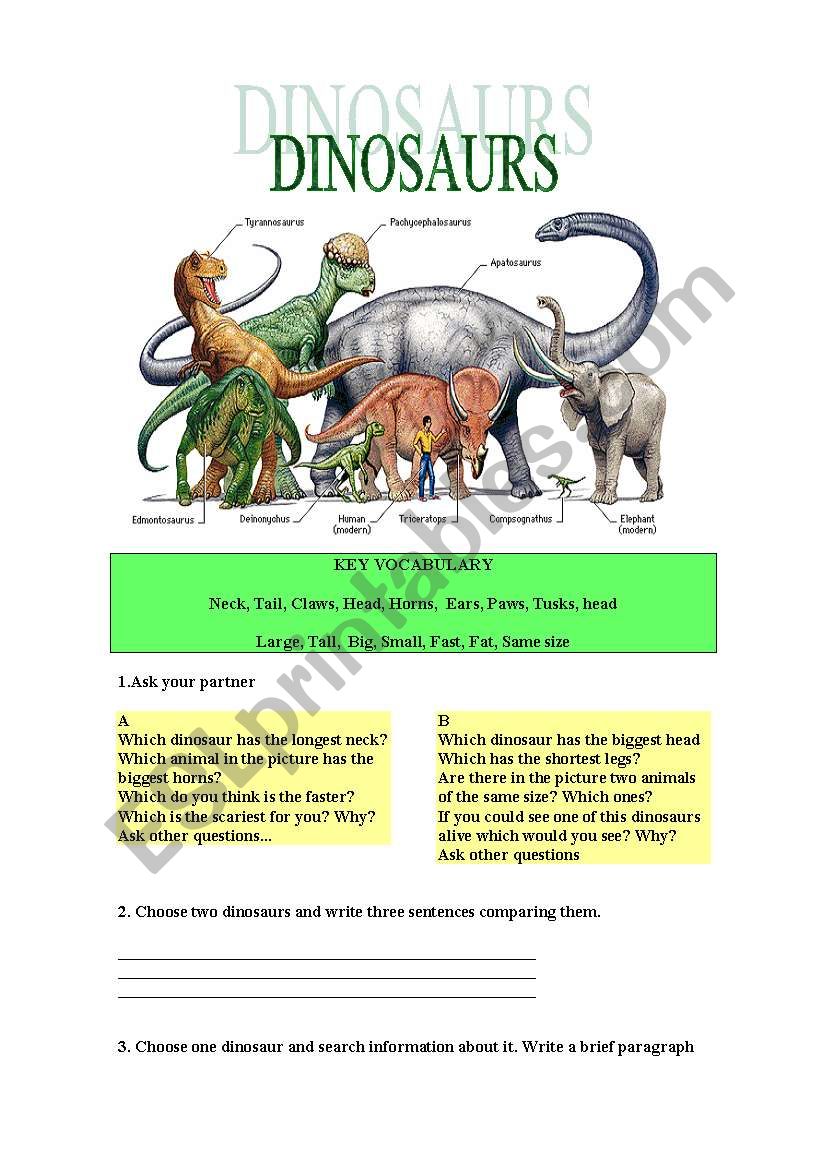 dinosaurs-esl-worksheet-by-istar001