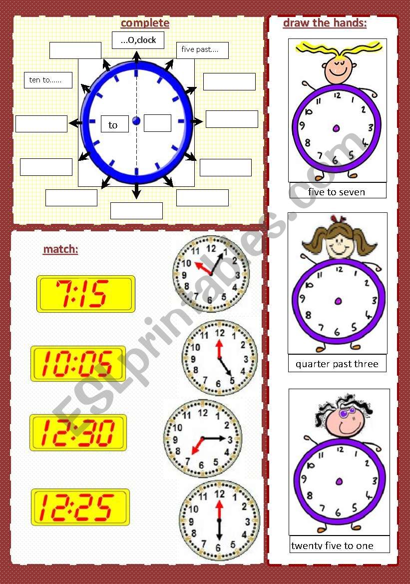 WHAT TIME IS IT? (2/2) ****(editable)